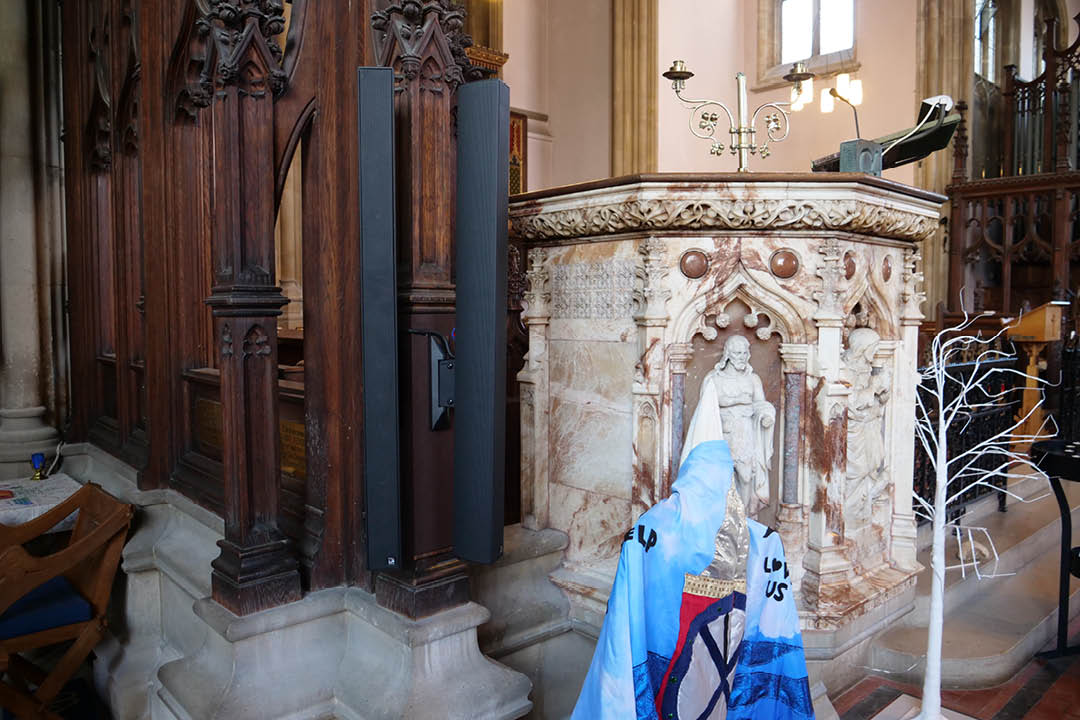 Bespoke church sound system speaker installation by Api Sound and Visual